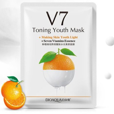 Увлажняющая маска BioAqua V7 Toning Youth Mask