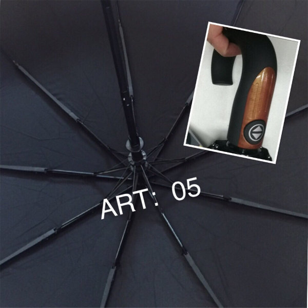 Зонт мужской черный 6 шт. (05)