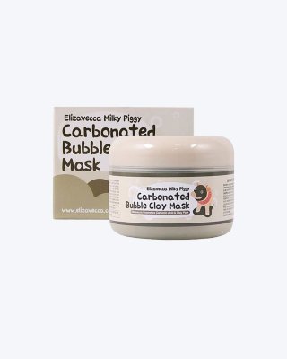 Маска для лица глиняно-пузырьковая Carbonated Bubble Clay Mask Elizavecca Milky Piggy